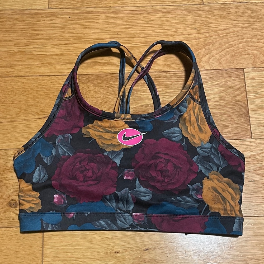 Nike Floral Sports Bra Size Large